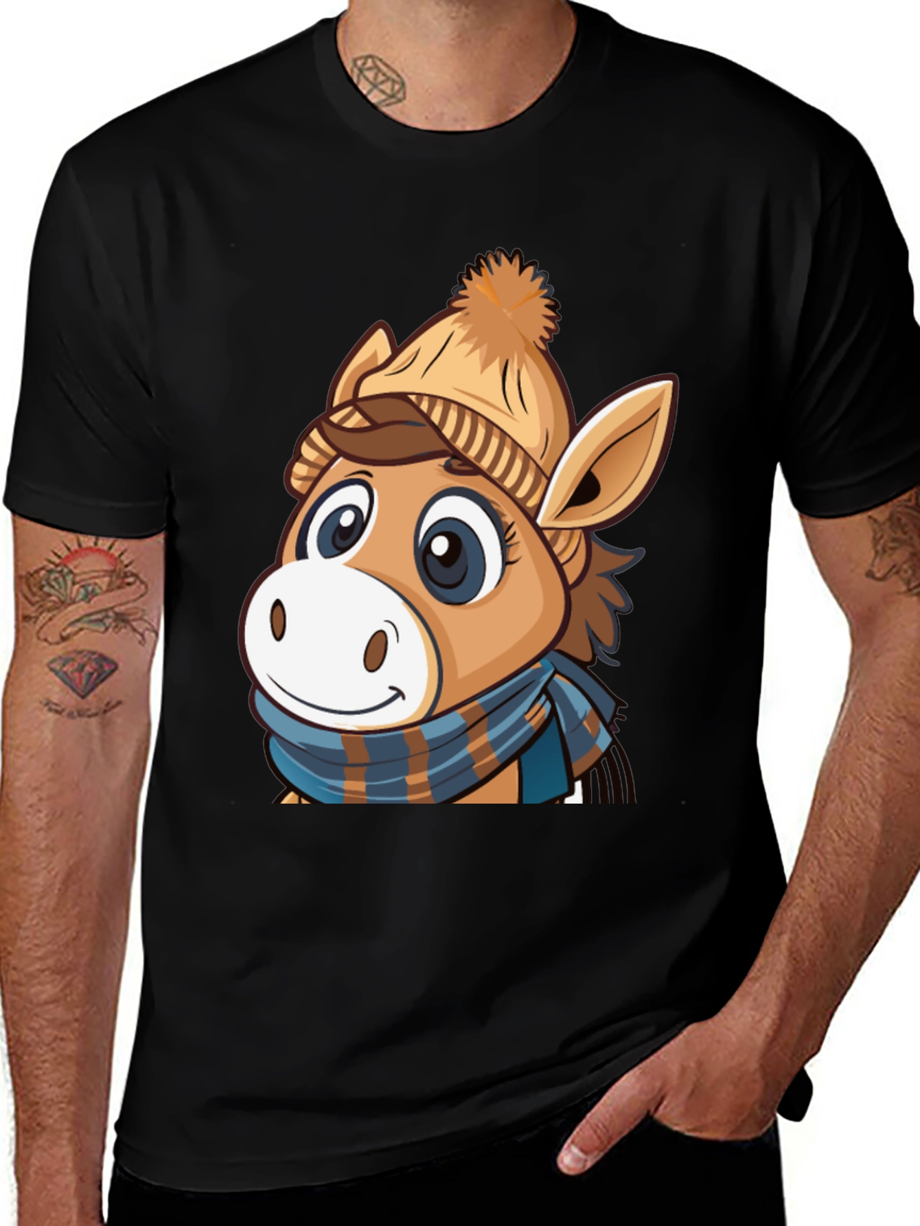 Cute Cartoon Horse T-Shirt