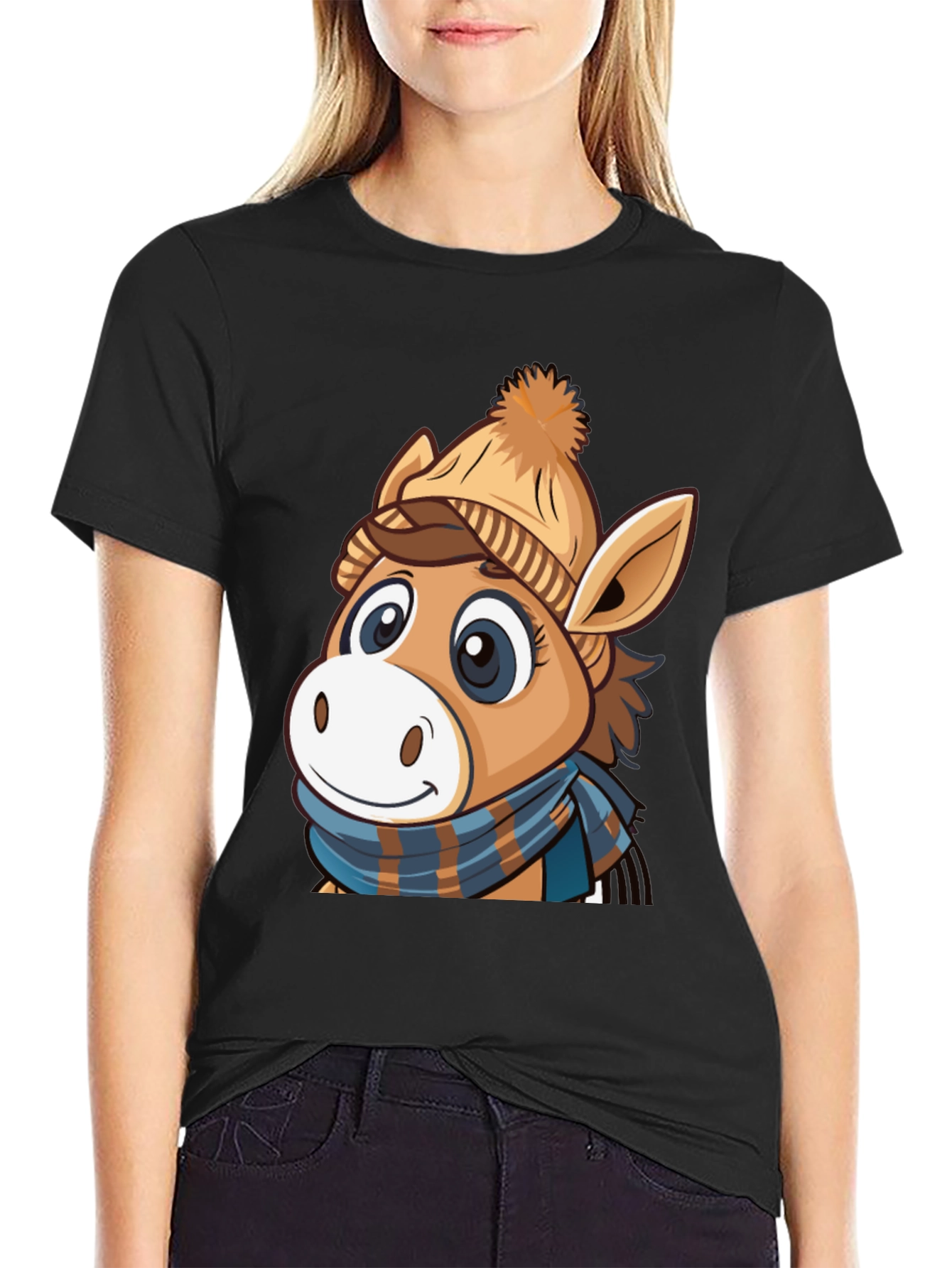 Cute Cartoon Horse T-Shirt