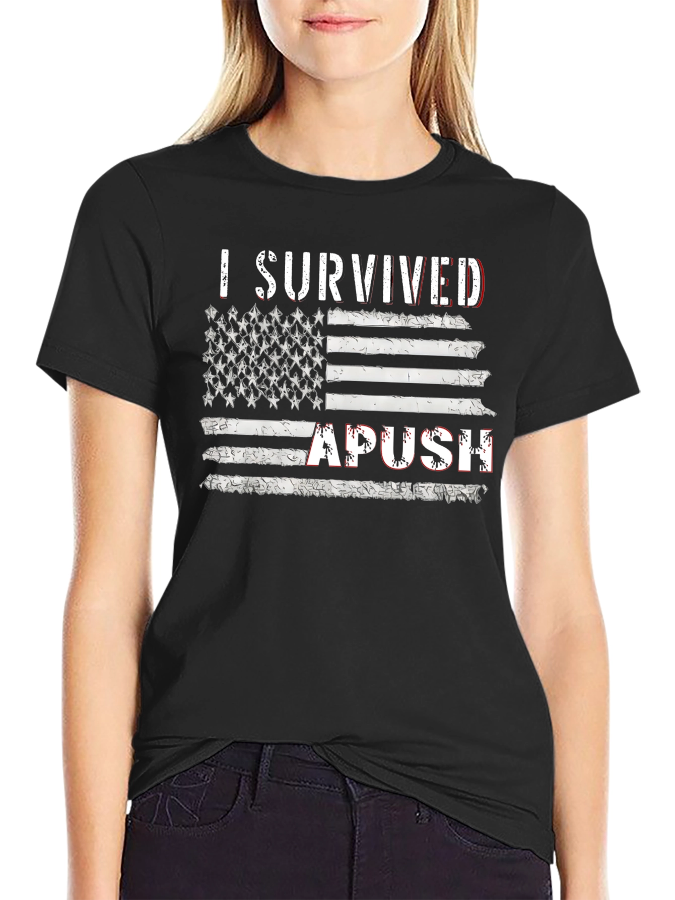 I Survived APUSH American Flag T-Shirt