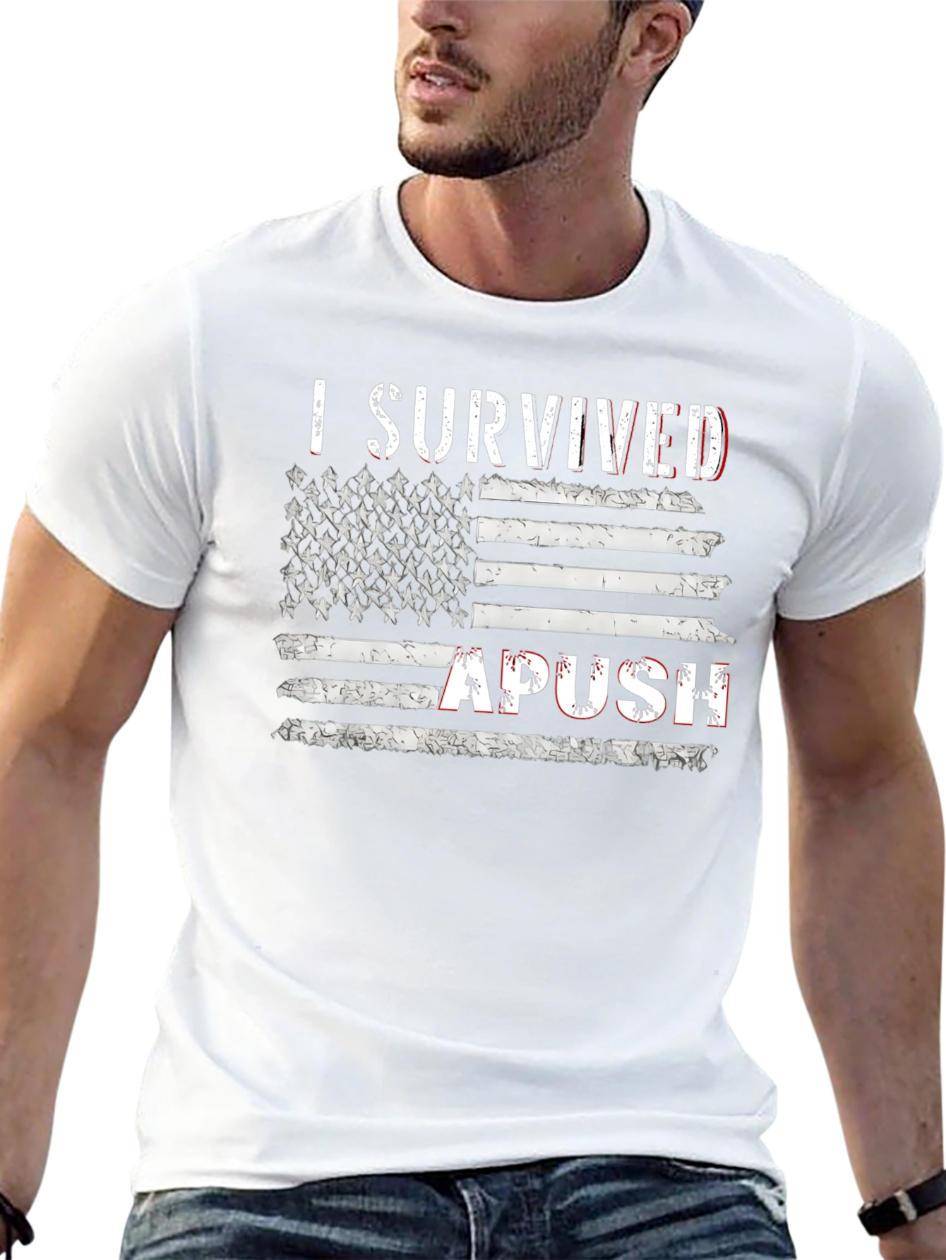 I Survived APUSH American Flag T-Shirt