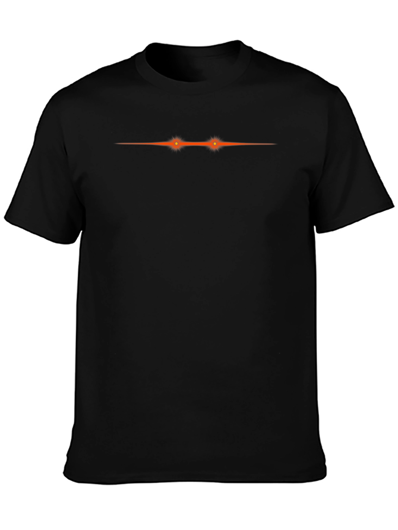 Mens Black T-Shirt with Graphic Design