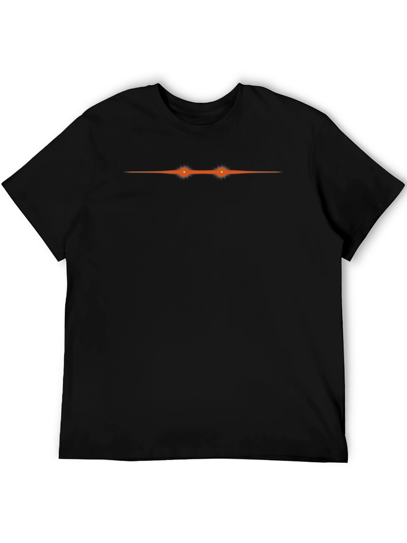 Mens Black T-Shirt with Graphic Design