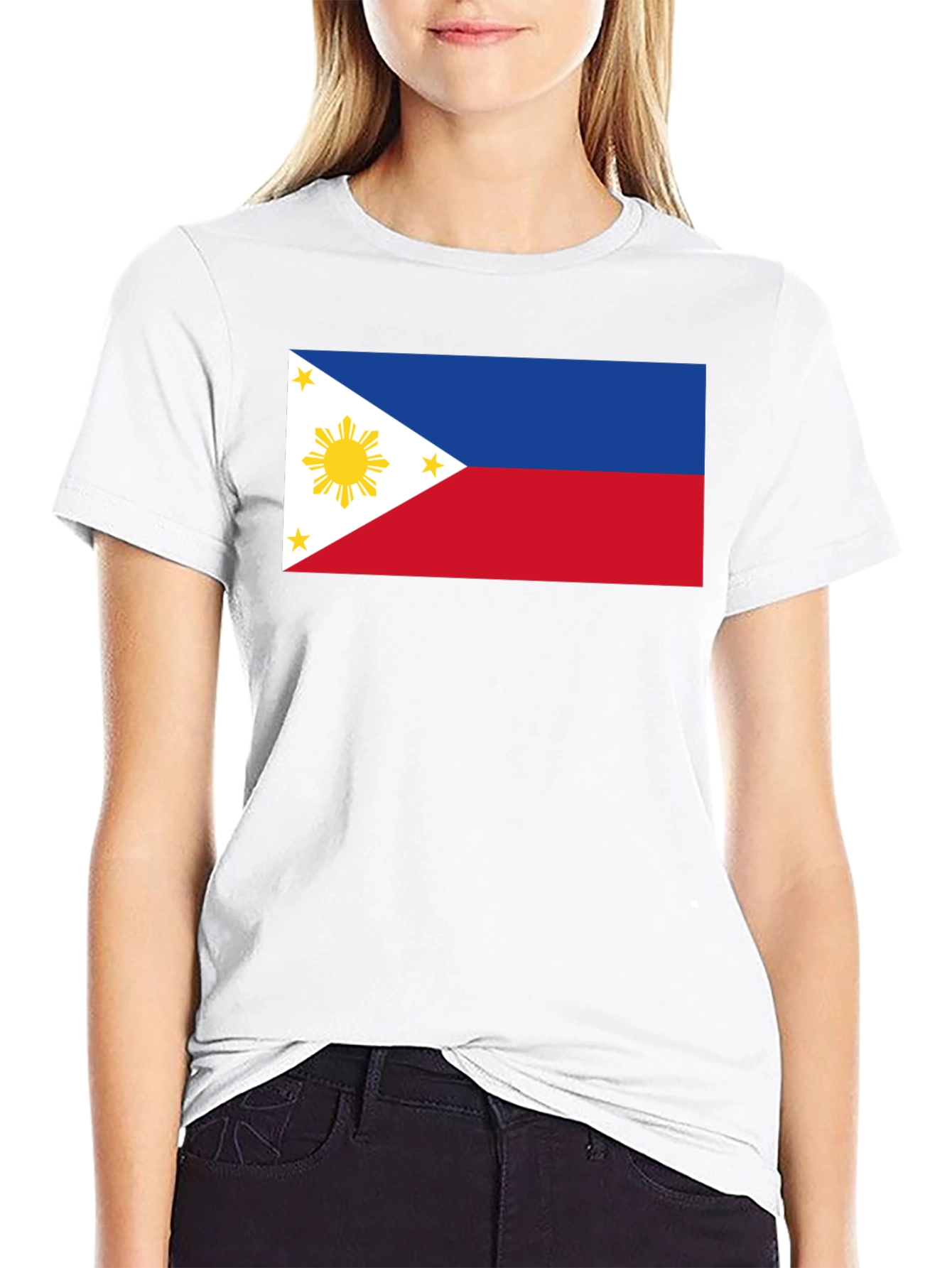 Philippine Flag Graphic Tee - Black