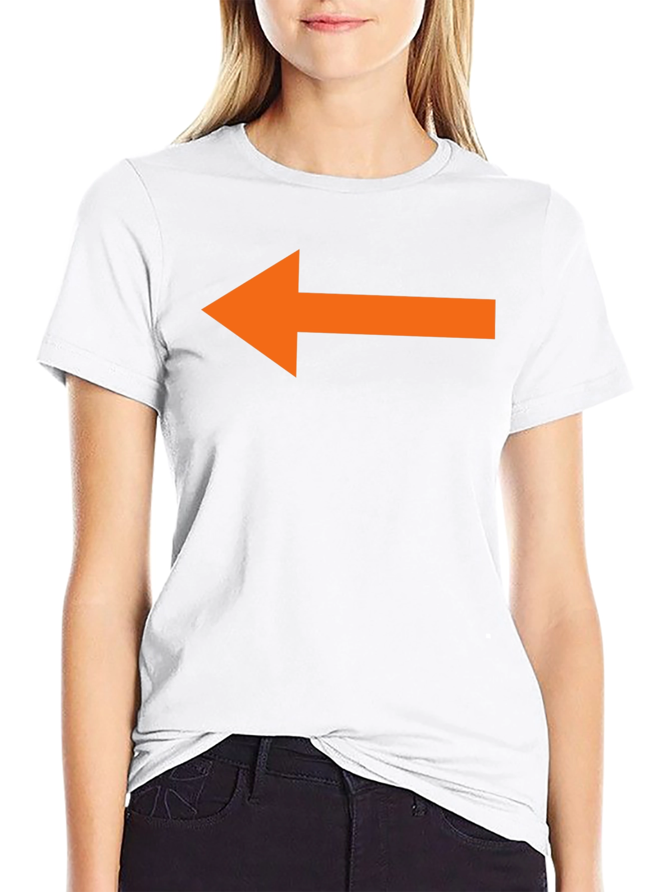 Left Arrow Black T-Shirt