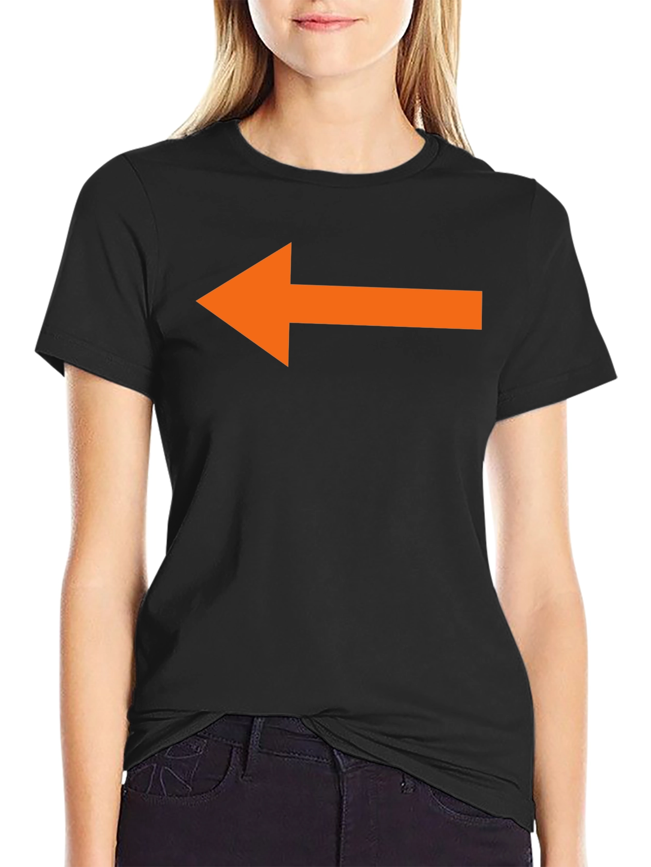 Left Arrow Black T-Shirt