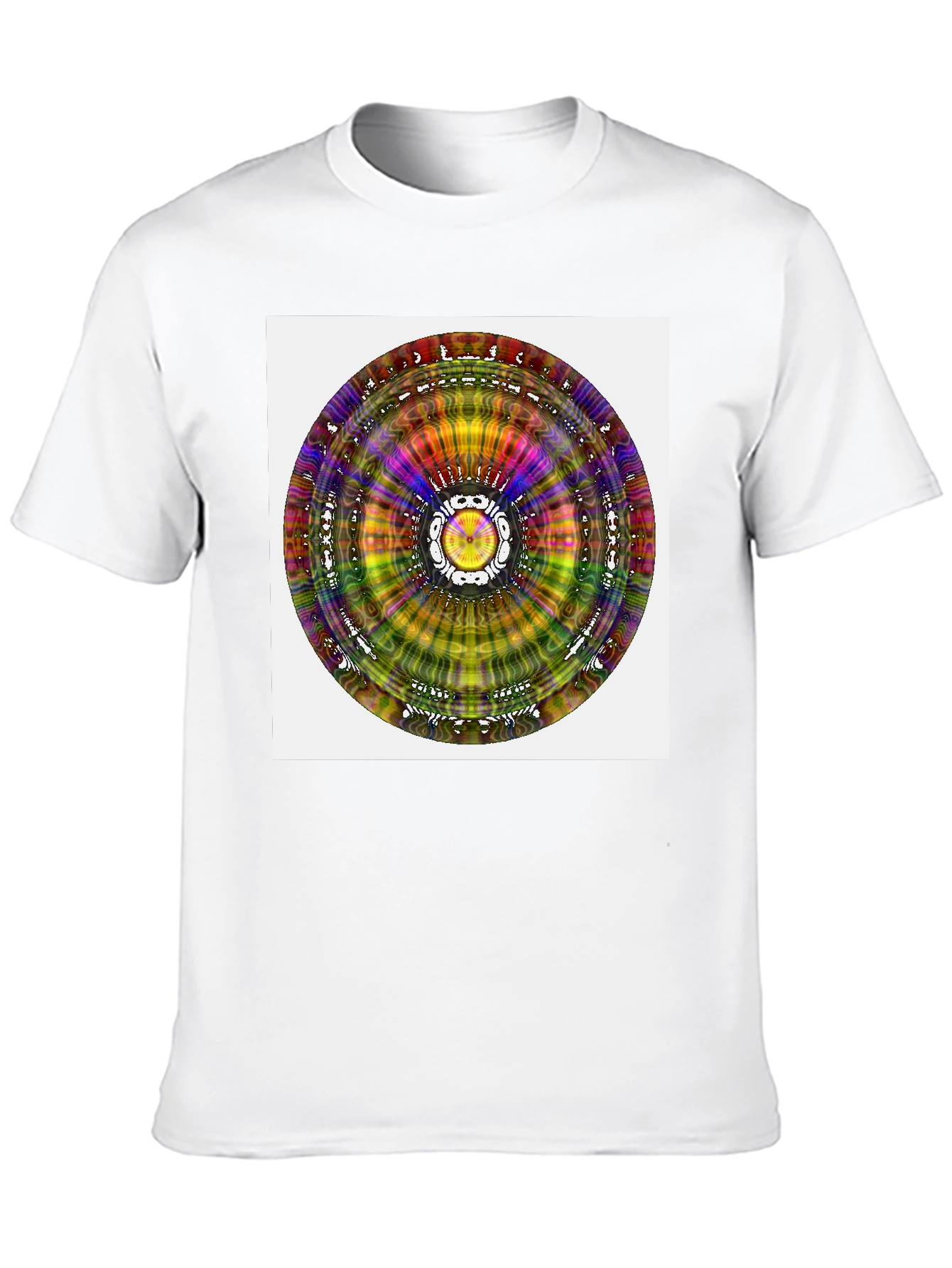 Psychedelic Mandala Graphic Black T-Shirt