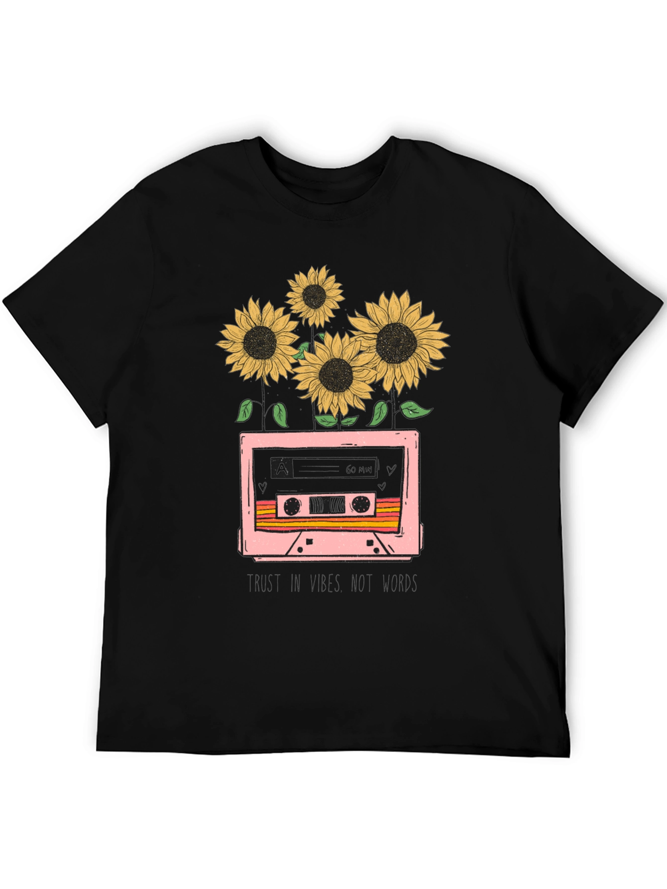 Sunflower Cassette Tape Graphic Tee