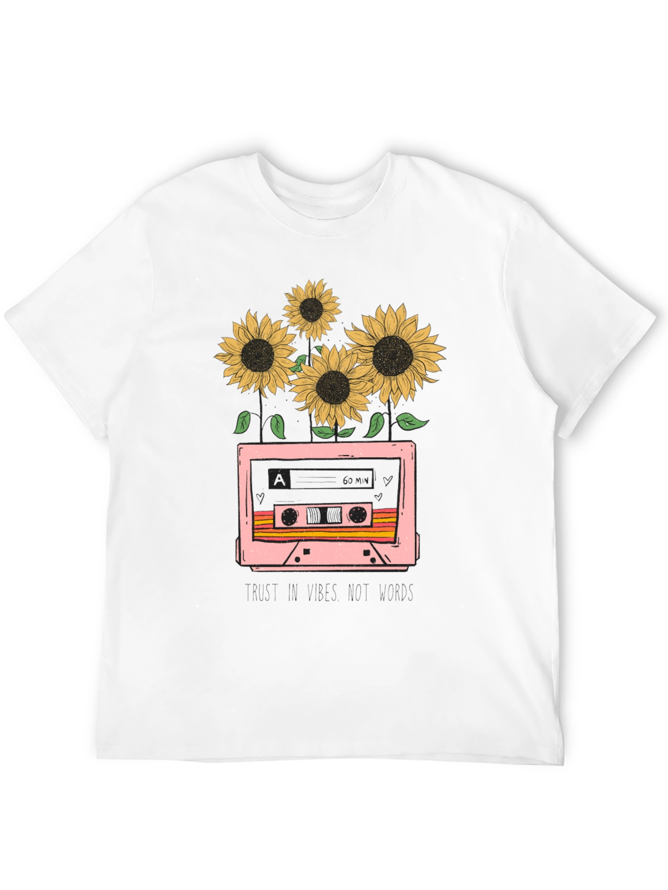 Sunflower Cassette Tape Graphic Tee