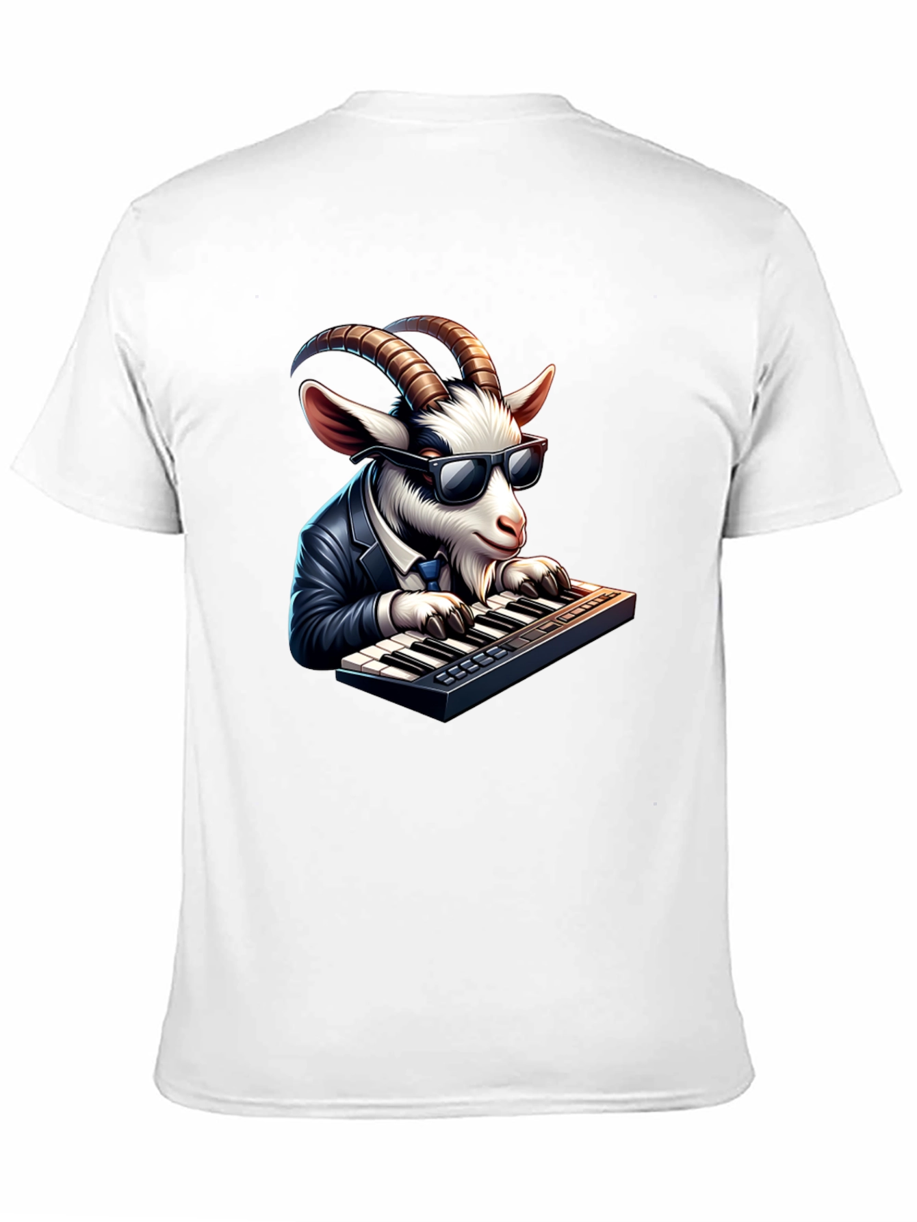 Goat Pianist Graphic Tee - Cool & Unique Design