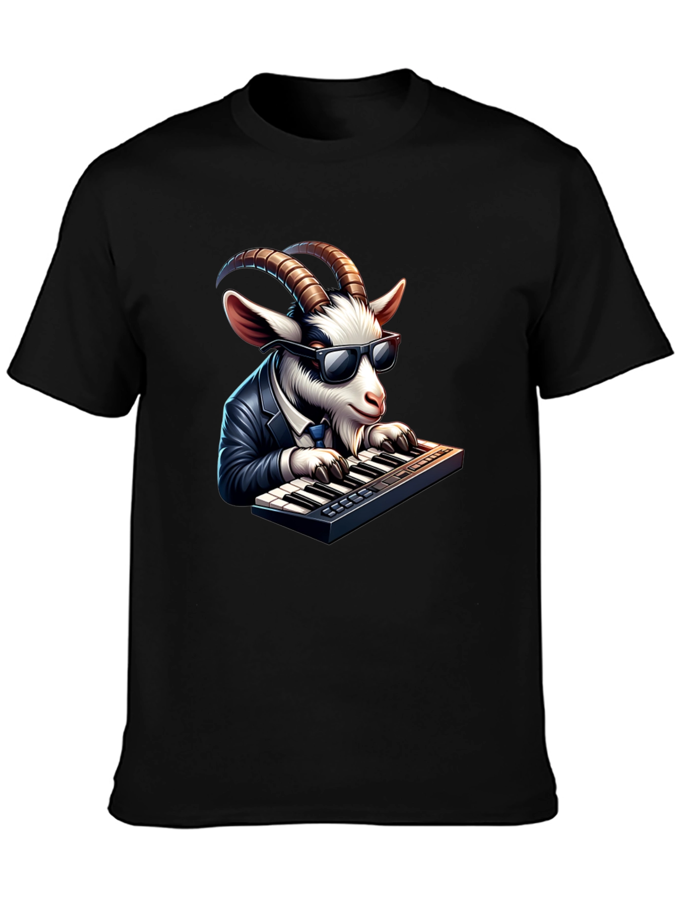 Goat Pianist Graphic Tee - Cool & Unique Design