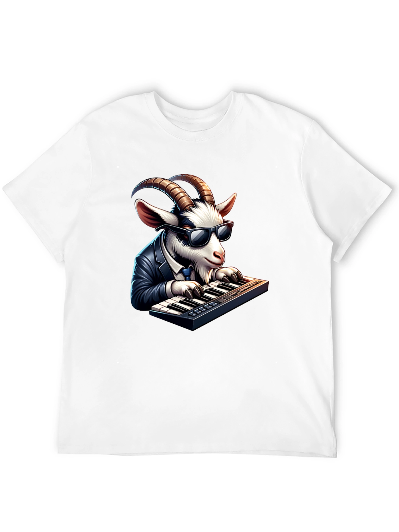 Goat Pianist Graphic Tee - Cool & Unique Design