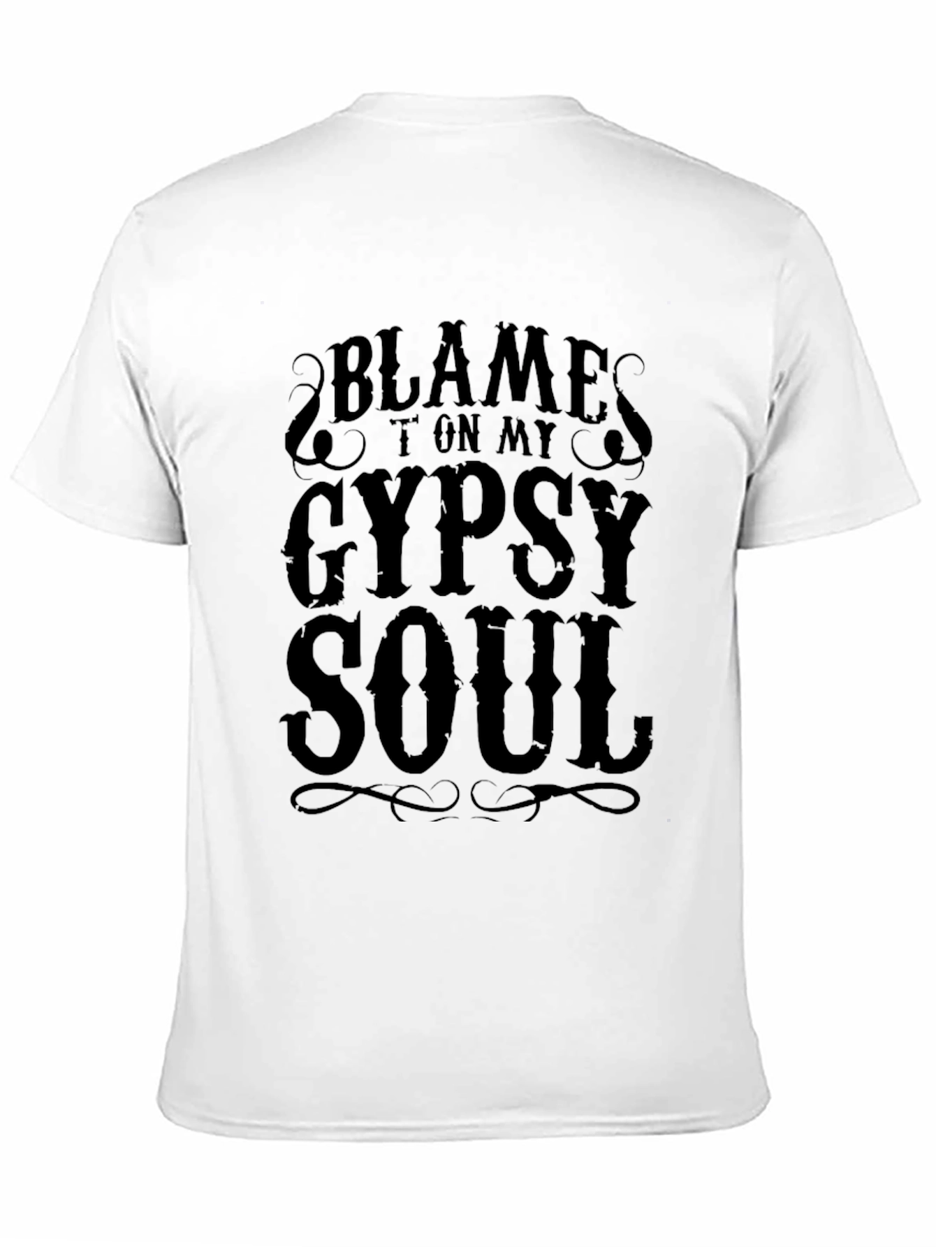 Gypsy Soul Graphic Tee - Black Crew Neck T-Shirt
