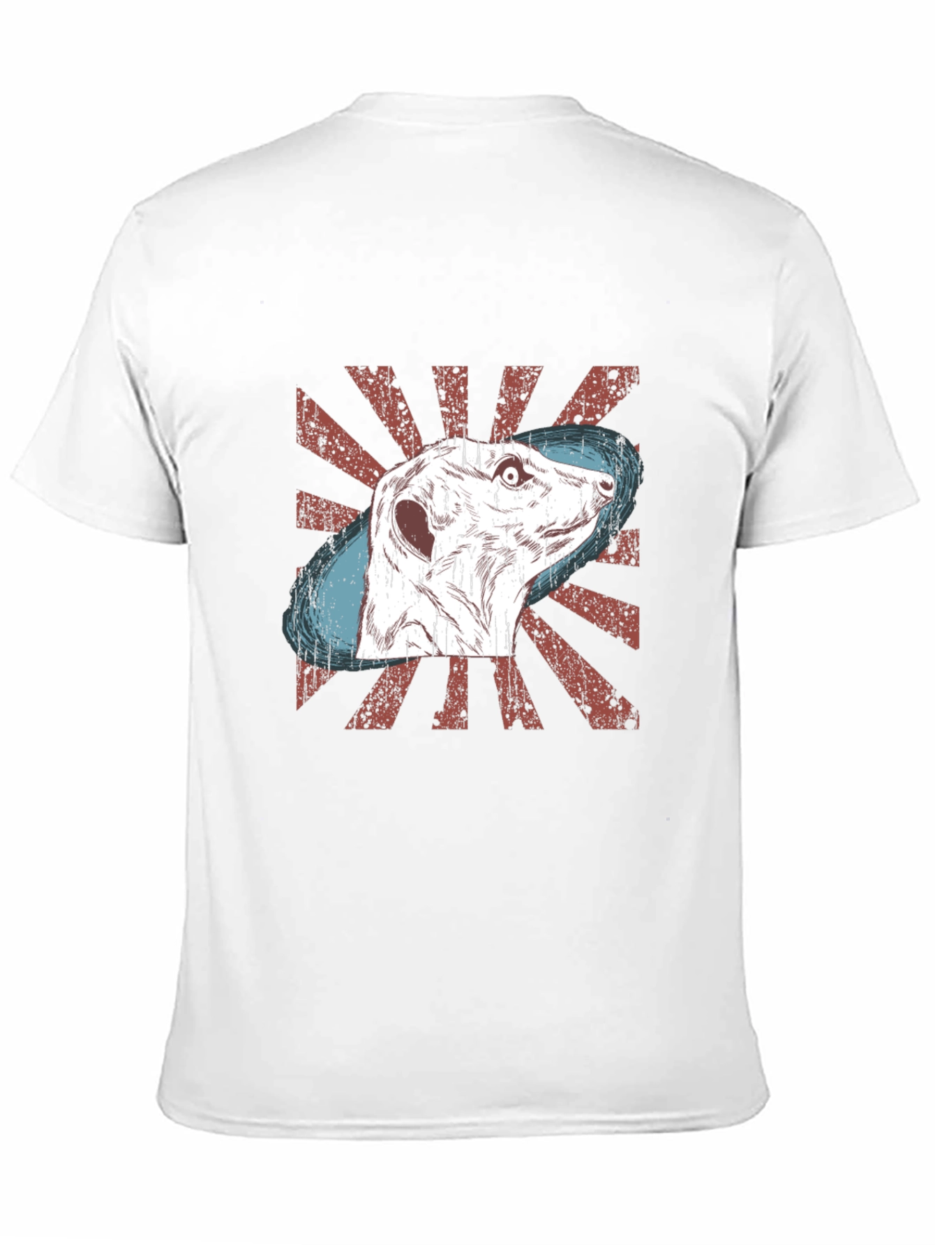 Meerkat Graphic Tee - Distressed Retro Design