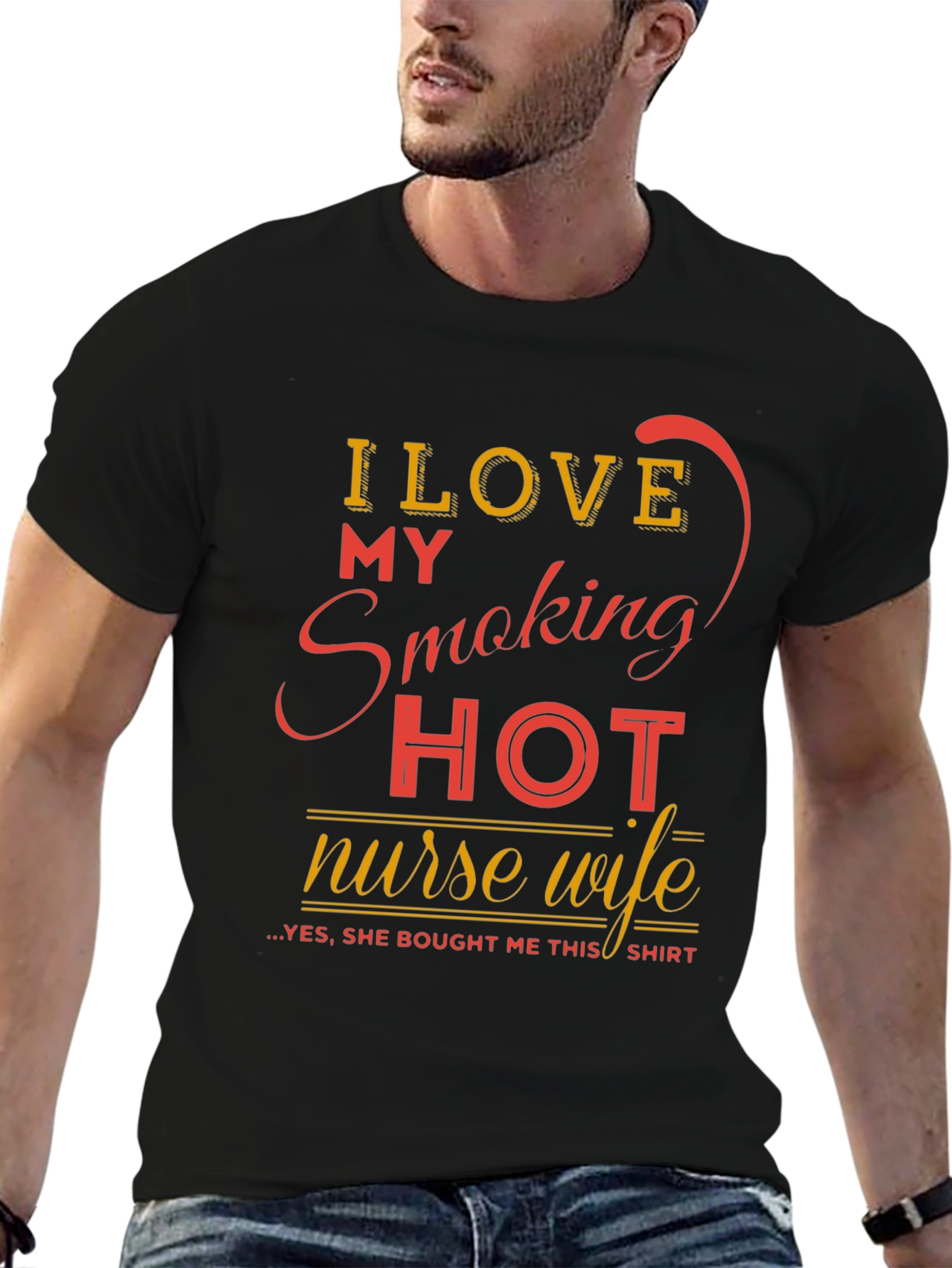 Funny Smoking Hot Nurse Wife Graphic Tee
