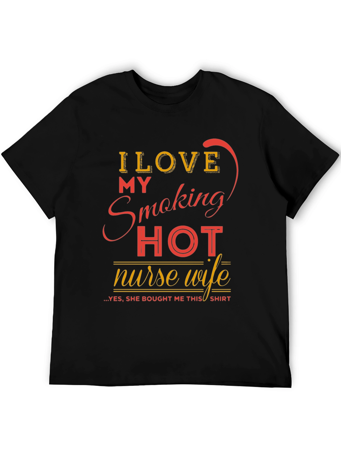 Funny Smoking Hot Nurse Wife Graphic Tee