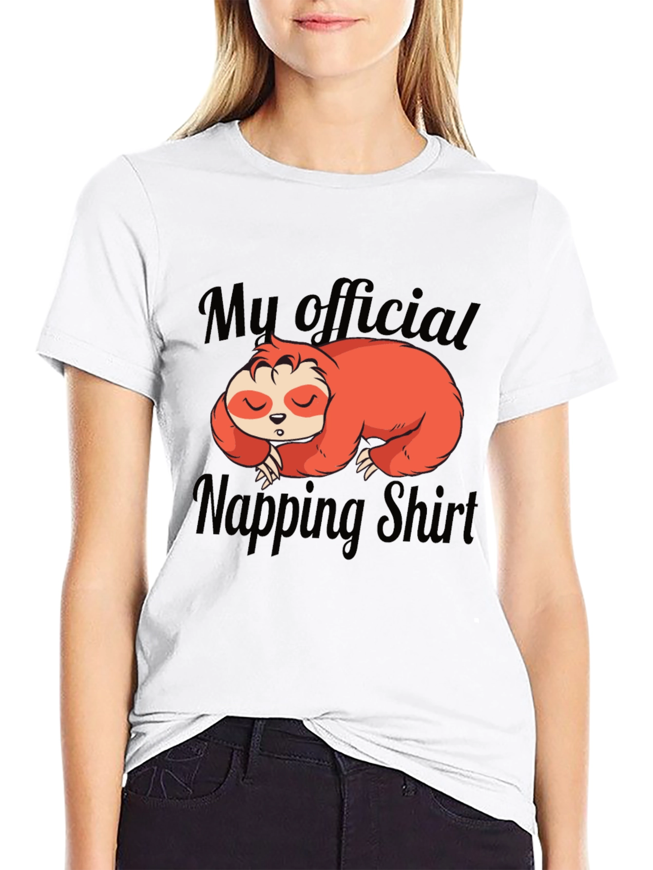 My Official Napping Shirt Sloth Graphic Tee