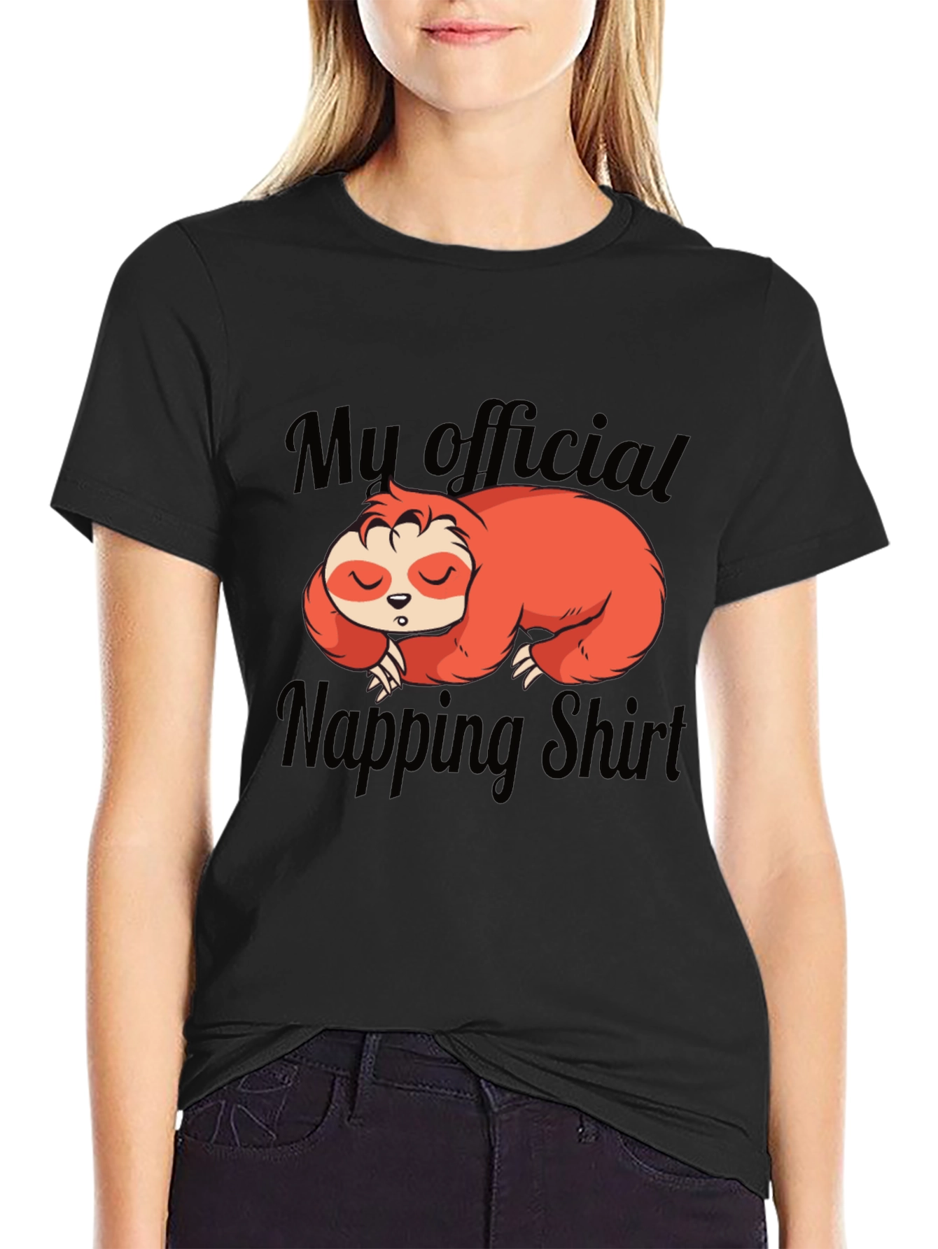 My Official Napping Shirt Sloth Graphic Tee