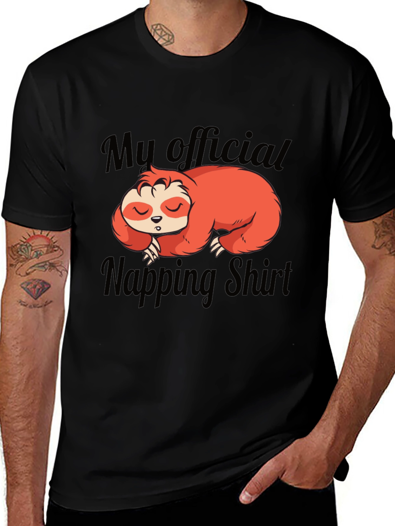 My Official Napping Shirt Sloth Graphic Tee