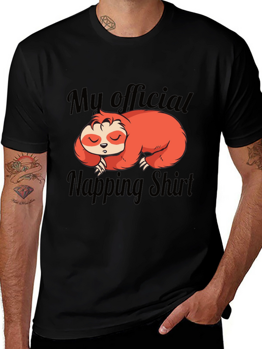 My Official Napping Shirt Sloth Graphic Tee
