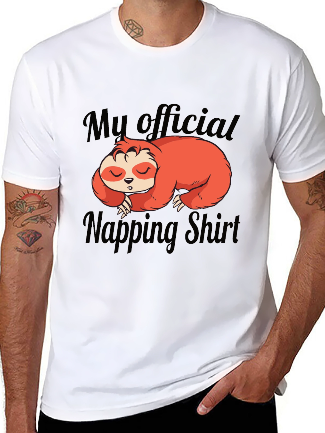My Official Napping Shirt Sloth Graphic Tee