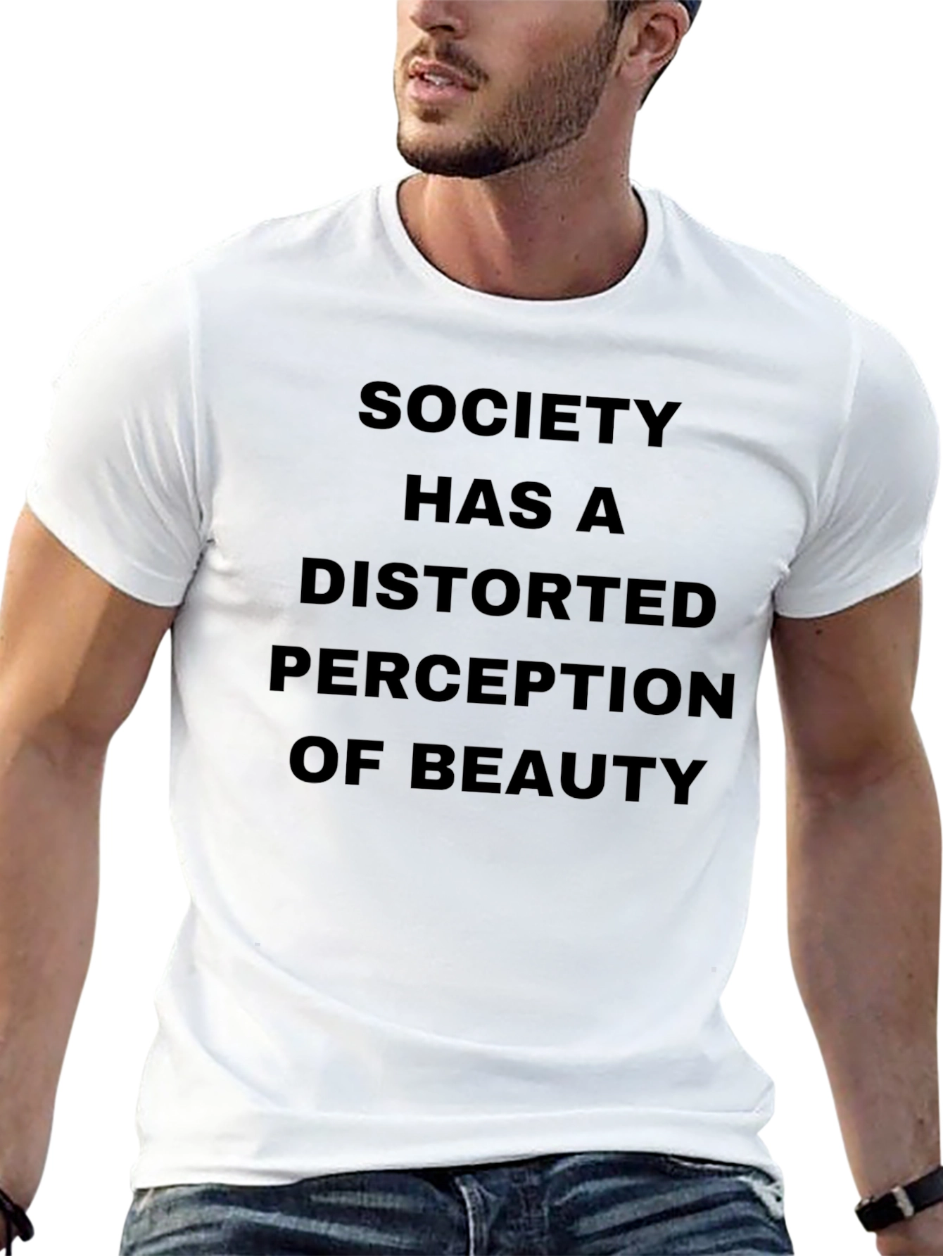 Distorted Perception T-Shirt - Black Graphic Tee