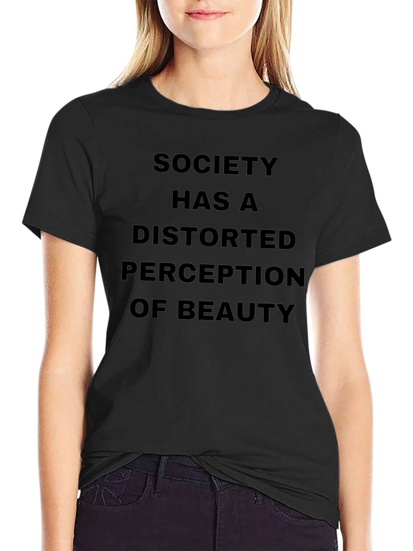 Distorted Perception T-Shirt - Black Graphic Tee
