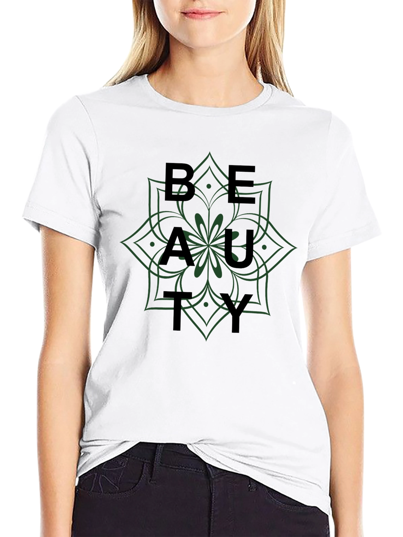 Beauty Mandala Graphic Tee - Stylish Comfort