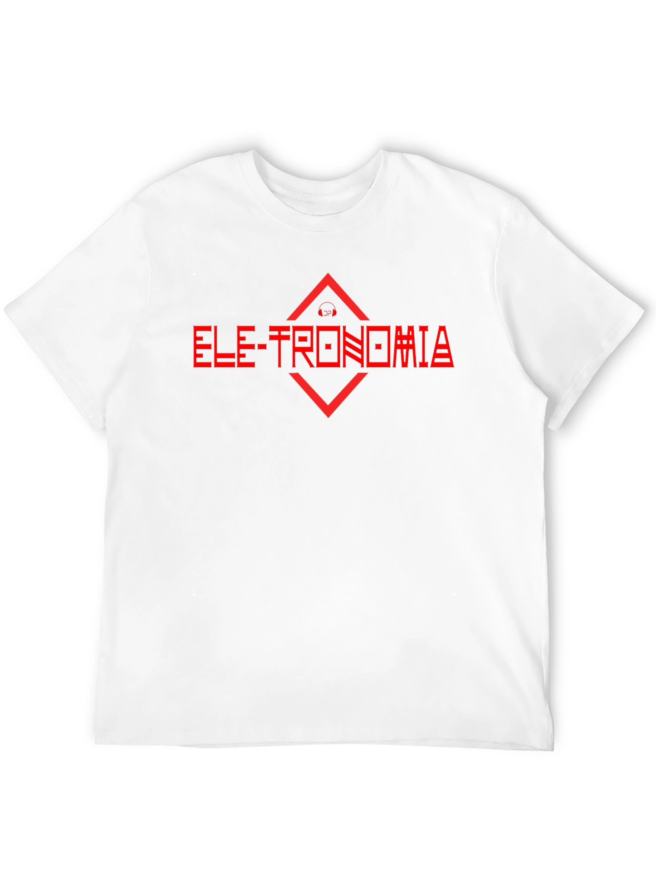 Electronomia Red Graphic Black T-Shirt
