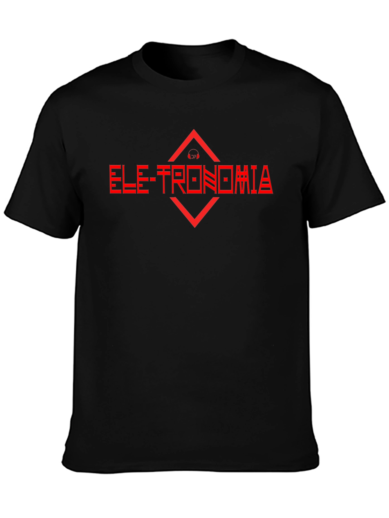 Electronomia Red Graphic Black T-Shirt