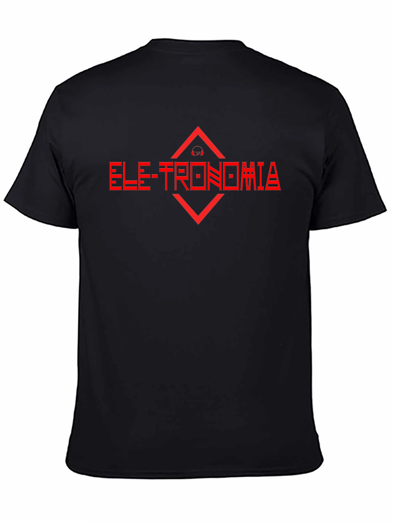 Electronomia Red Graphic Black T-Shirt