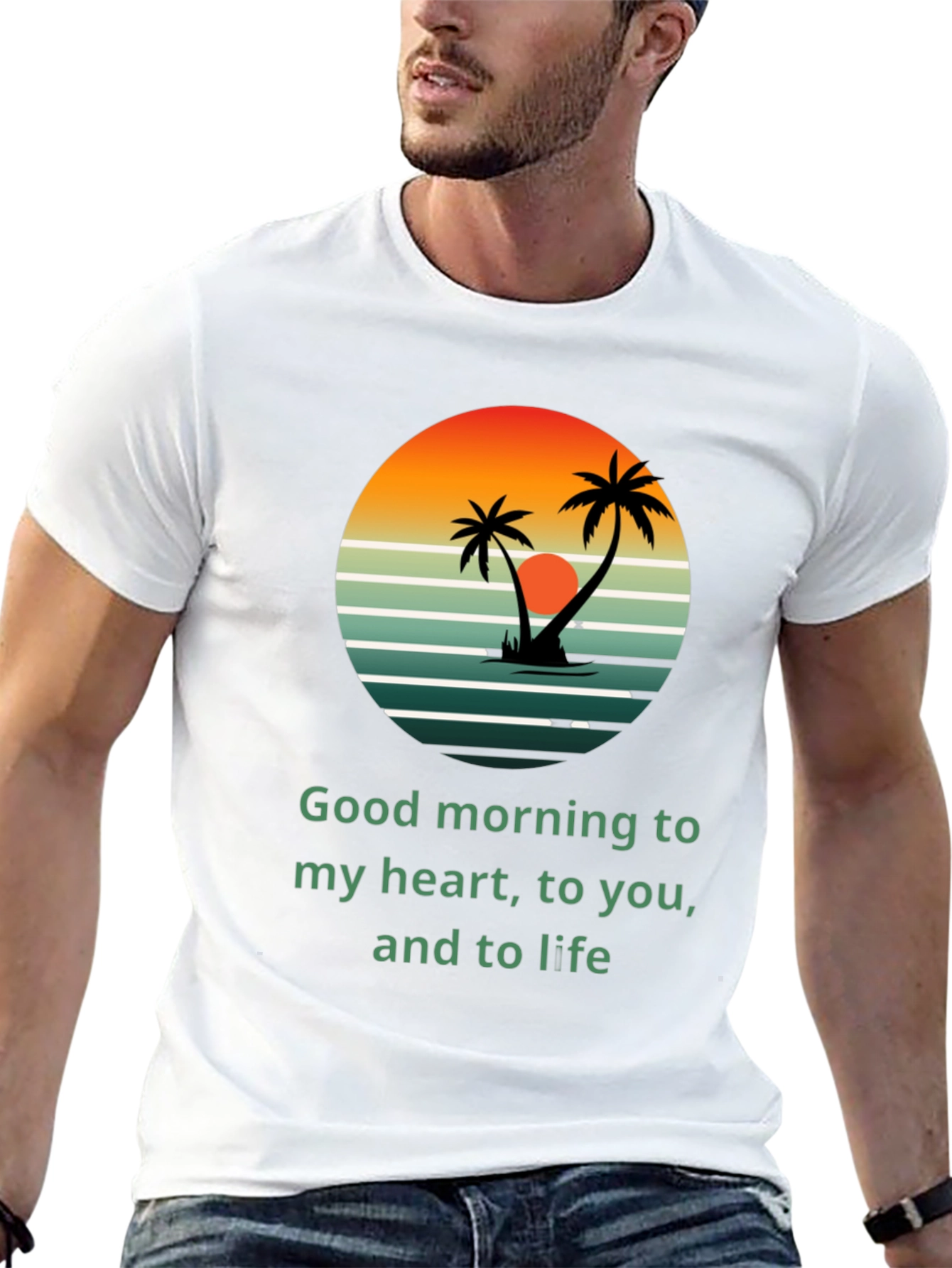 Tropical Sunrise T-Shirt - Good Morning to Life!