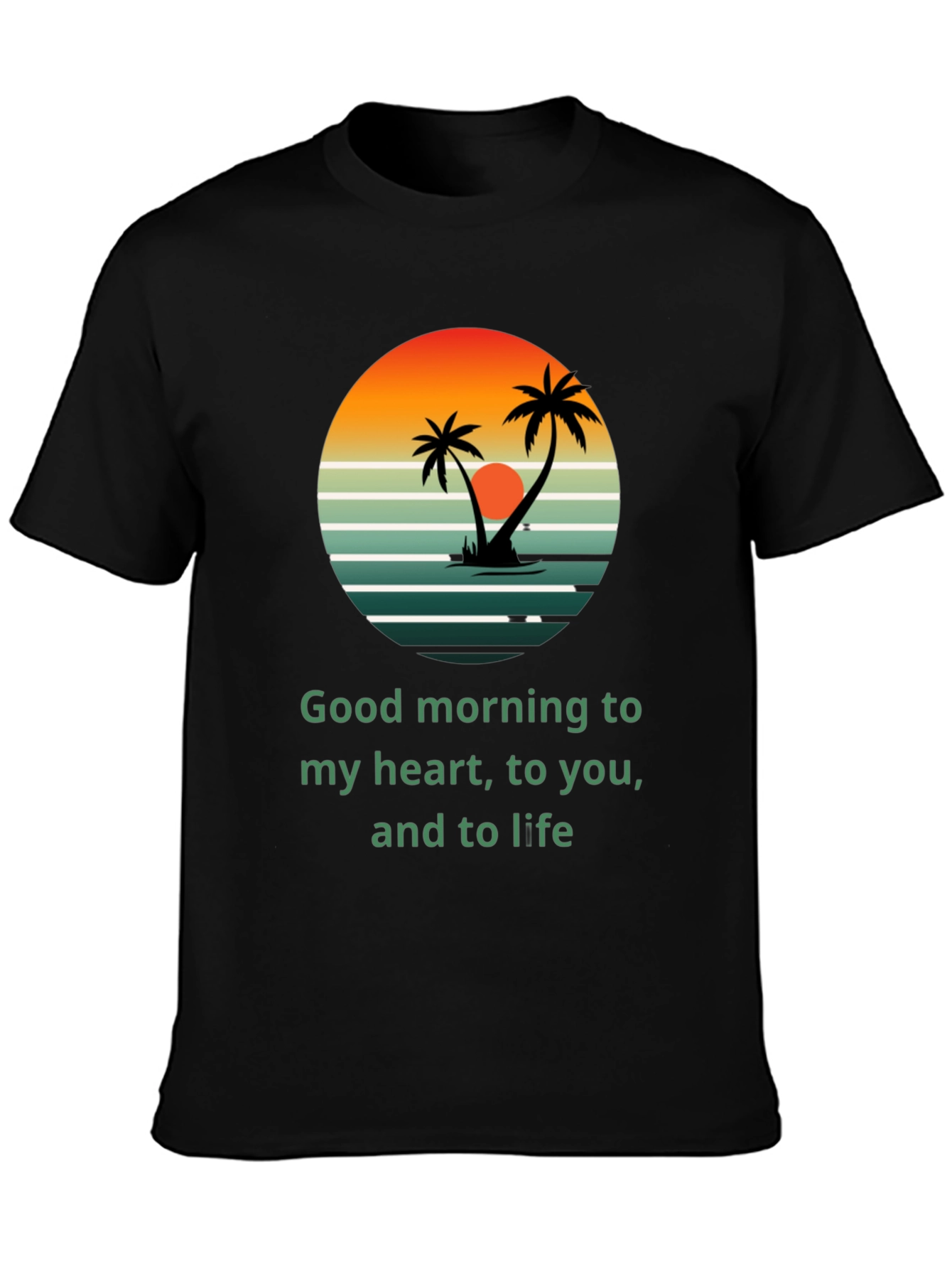 Tropical Sunrise T-Shirt - Good Morning to Life!