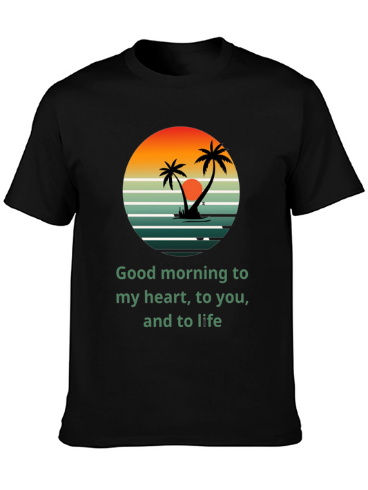 Tropical Sunrise T-Shirt - Good Morning to Life!