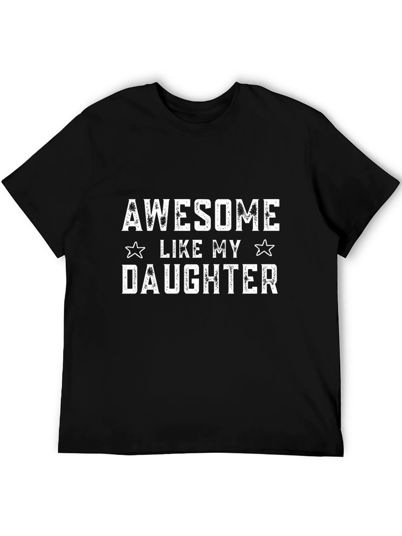 Awesome Like My Daughter Black Graphic Tee