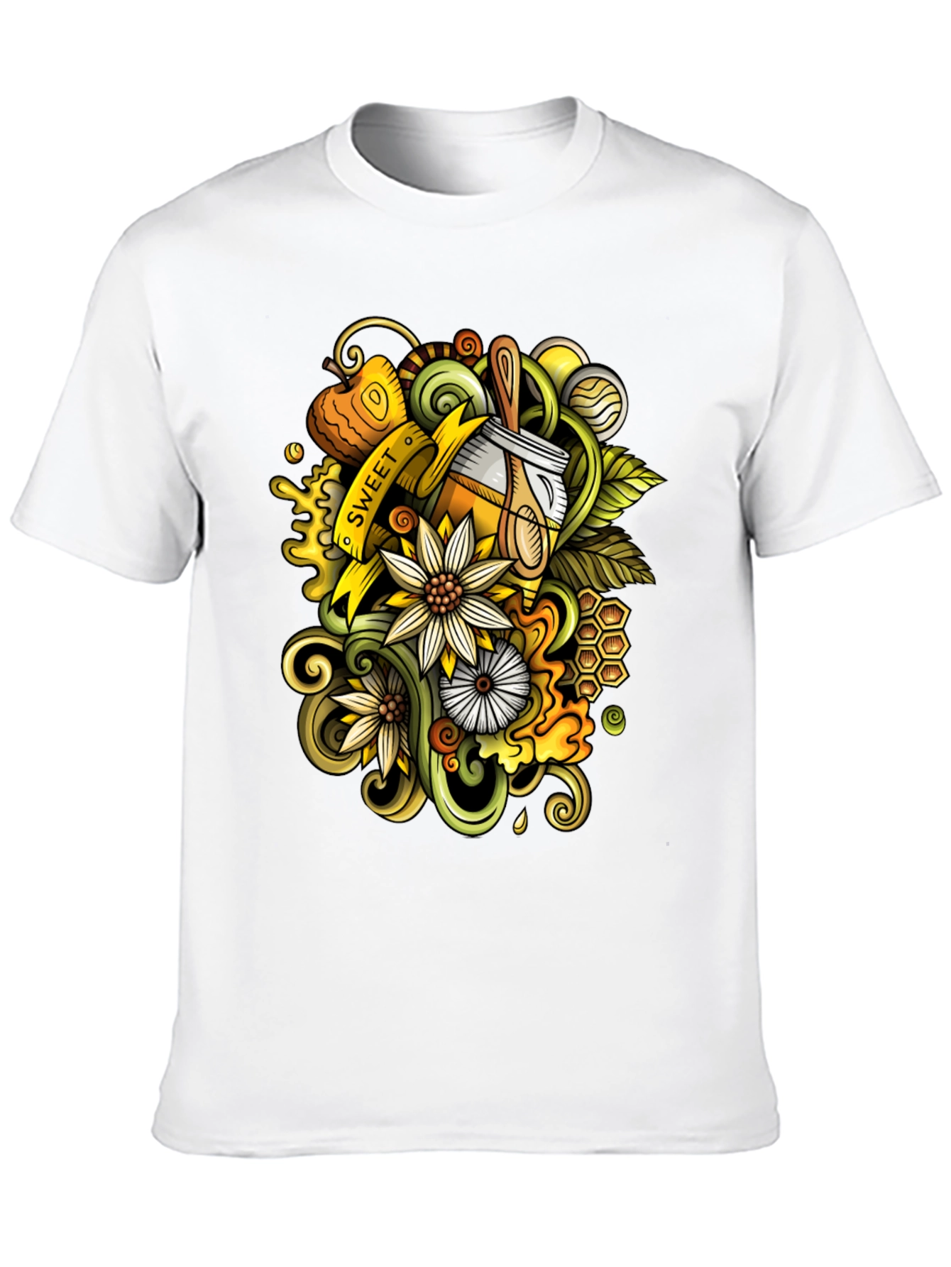 Sweet Honey T-Shirt - Unique Doodle Art Design