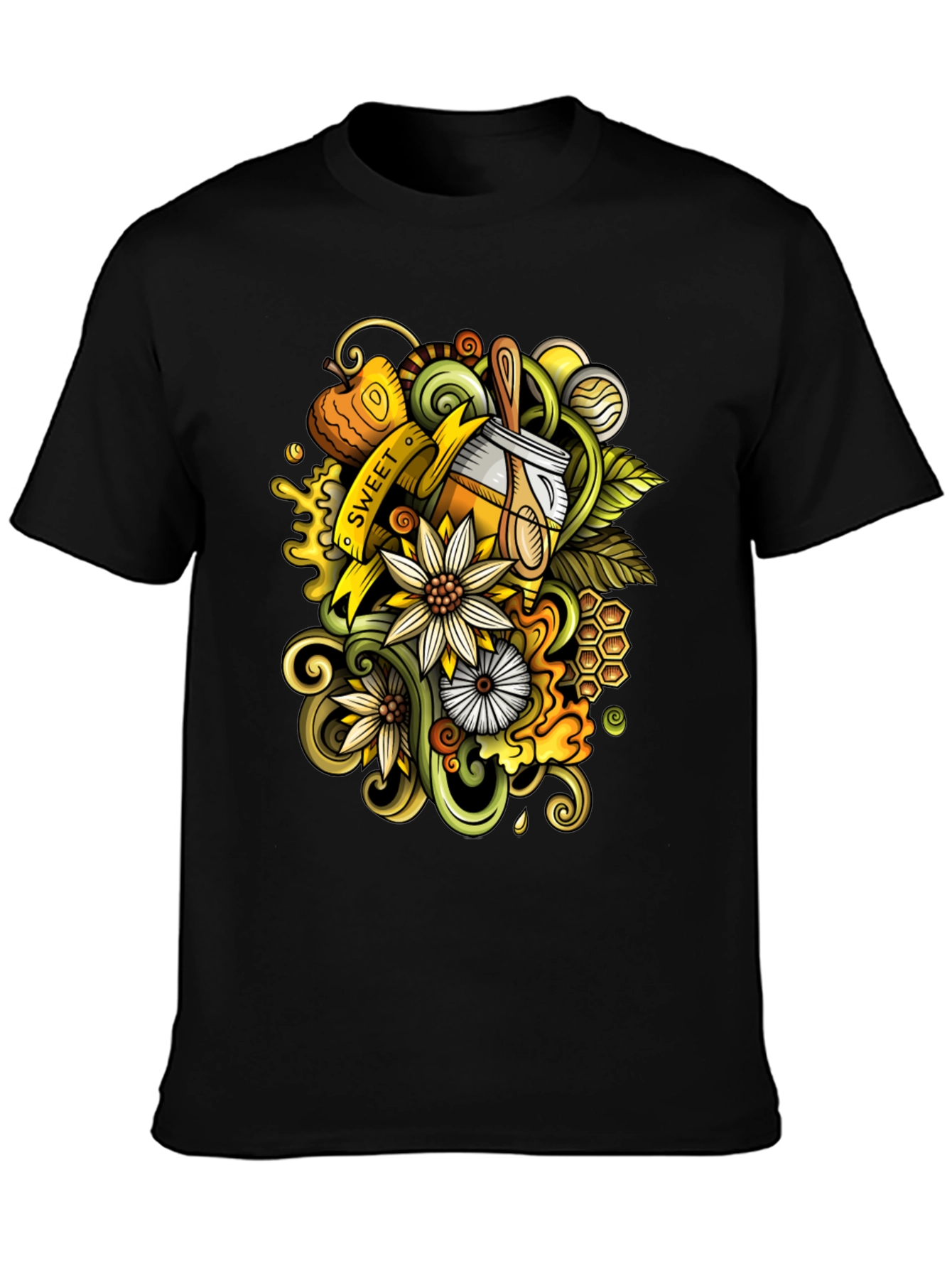 Sweet Honey T-Shirt - Unique Doodle Art Design