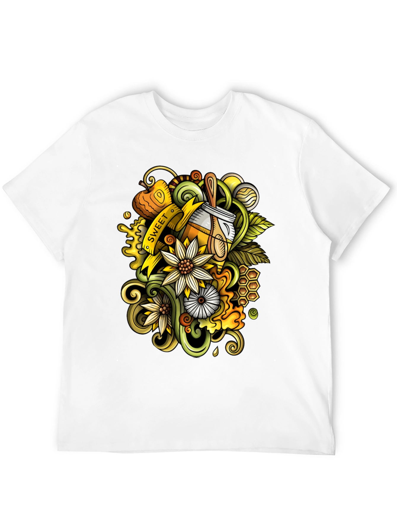 Sweet Honey T-Shirt - Unique Doodle Art Design