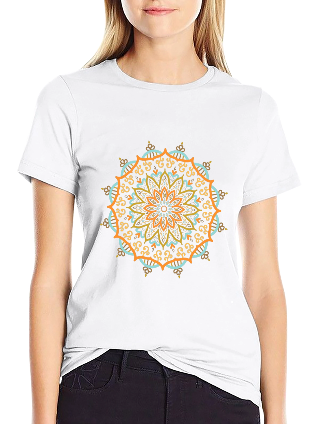 Mandala Graphic Tee - Relaxed Fit Cotton T-Shirt