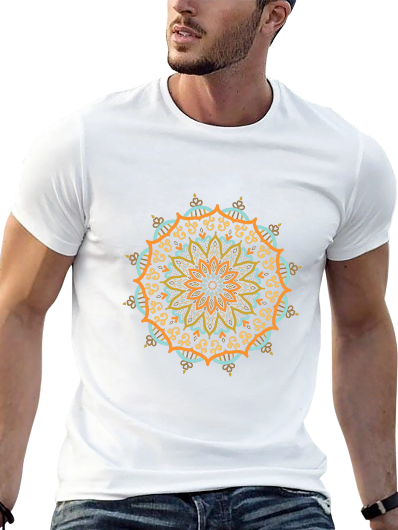 Mandala Graphic Tee - Relaxed Fit Cotton T-Shirt