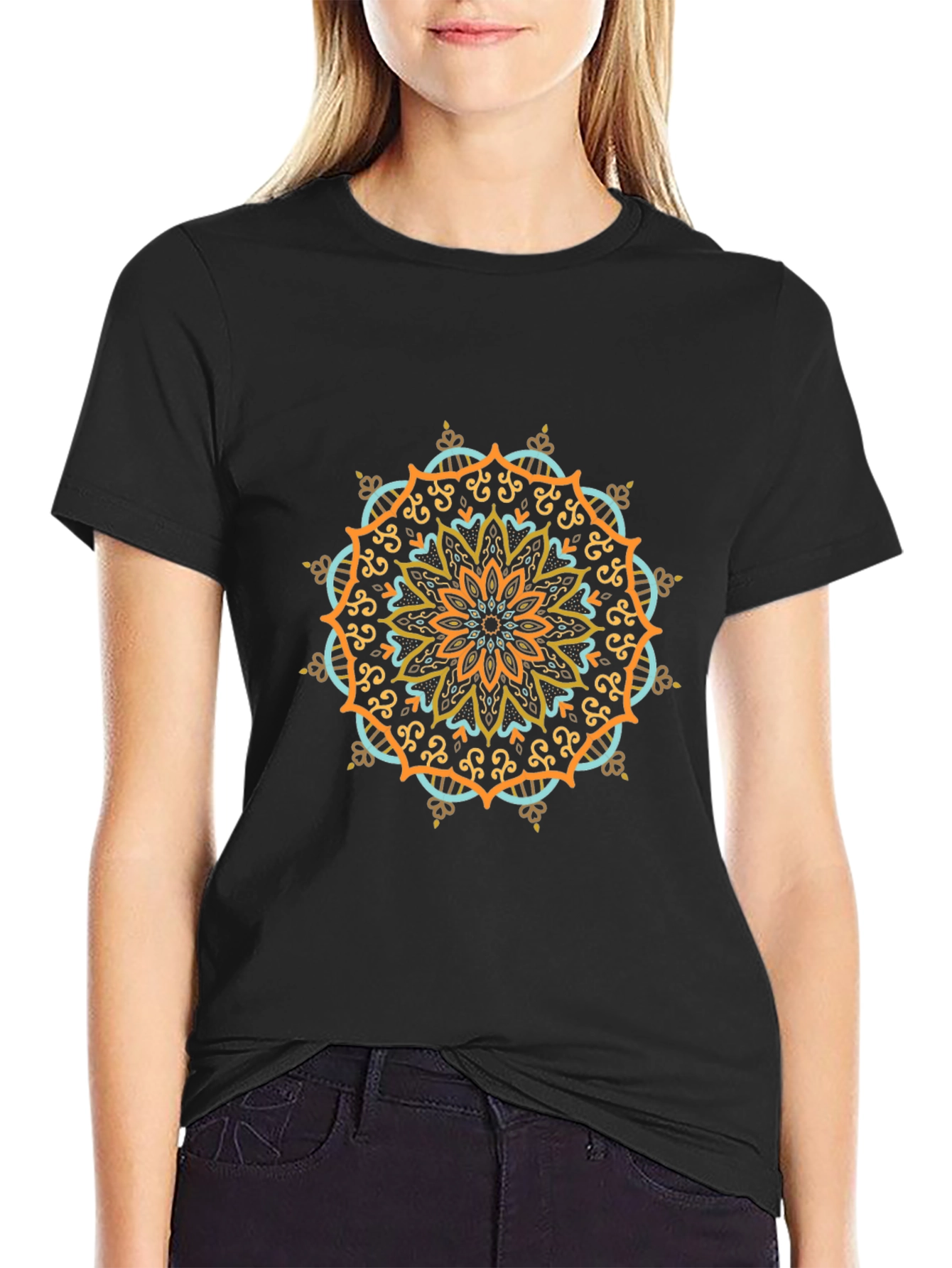 Mandala Graphic Tee - Relaxed Fit Cotton T-Shirt