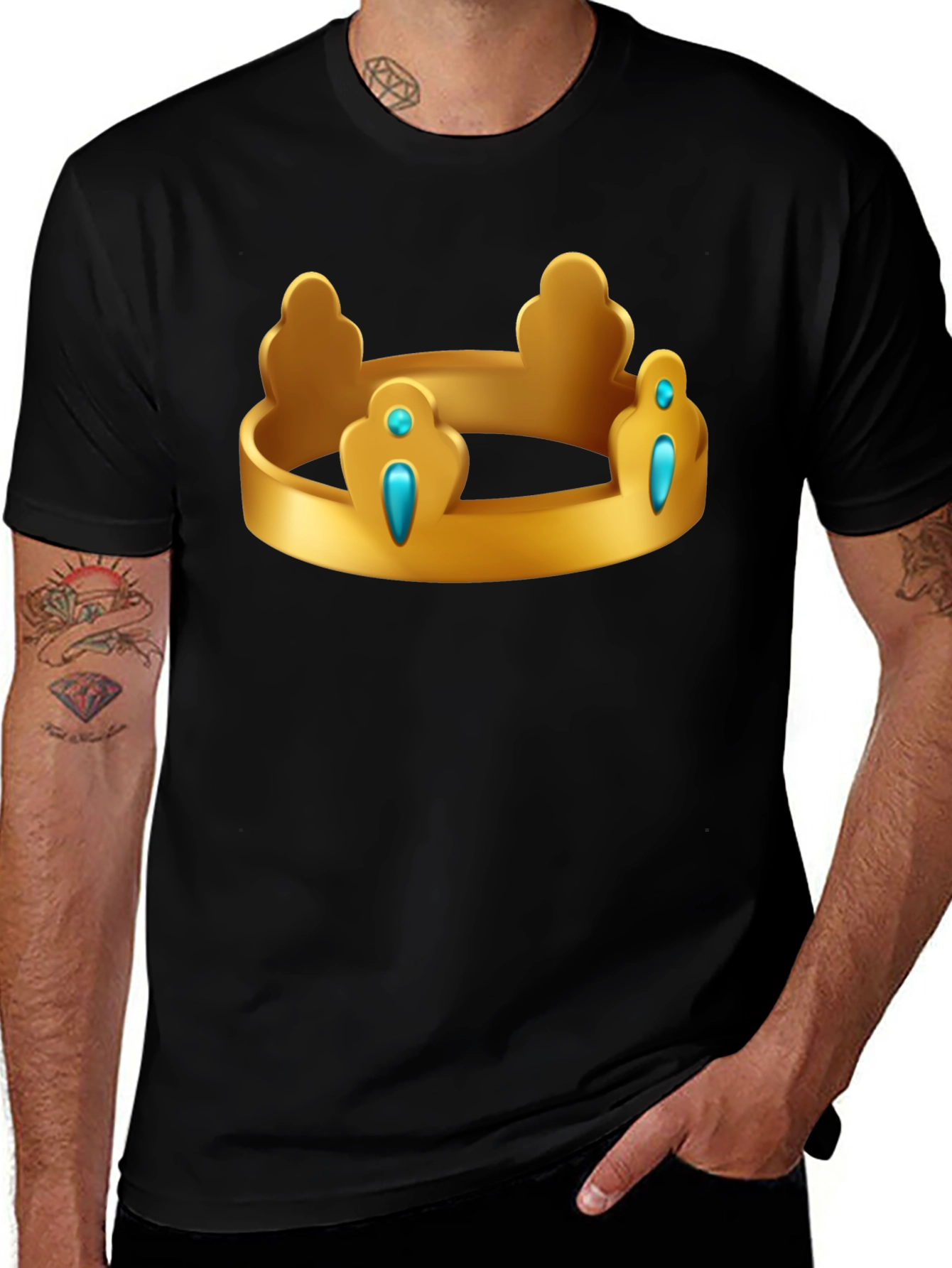 Golden Crown Graphic T-Shirt