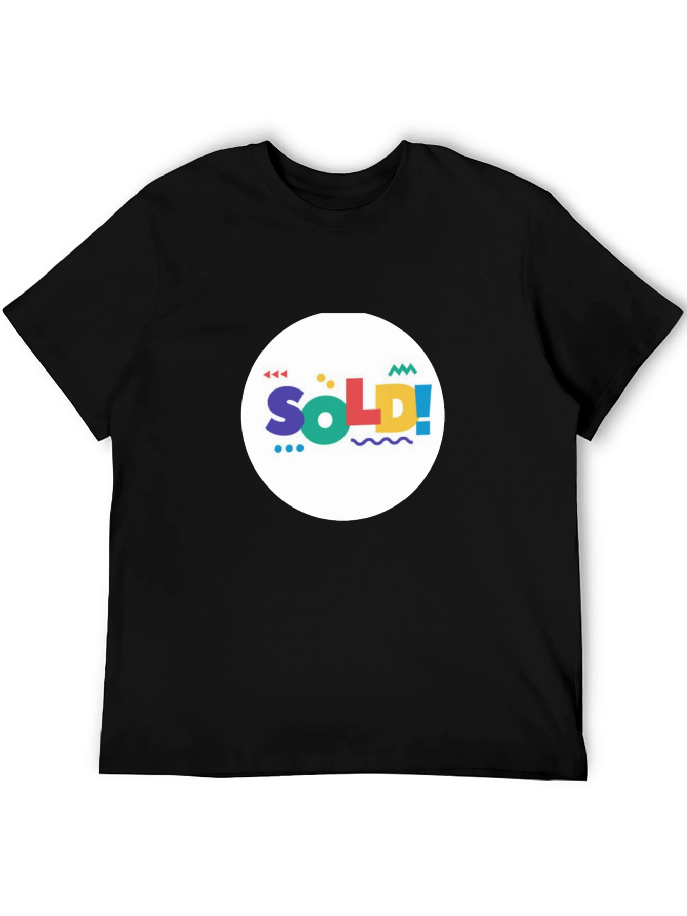 Funky Sold! Graphic Tee - Black Cotton T-Shirt
