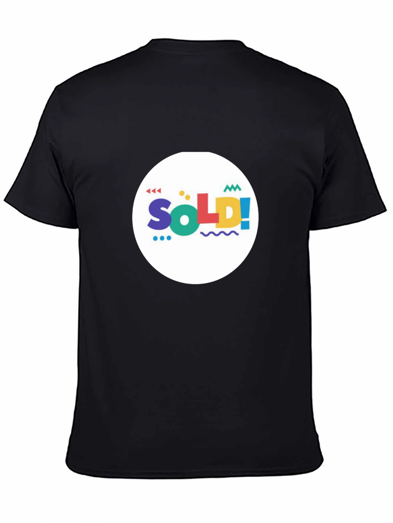 Funky Sold! Graphic Tee - Black Cotton T-Shirt