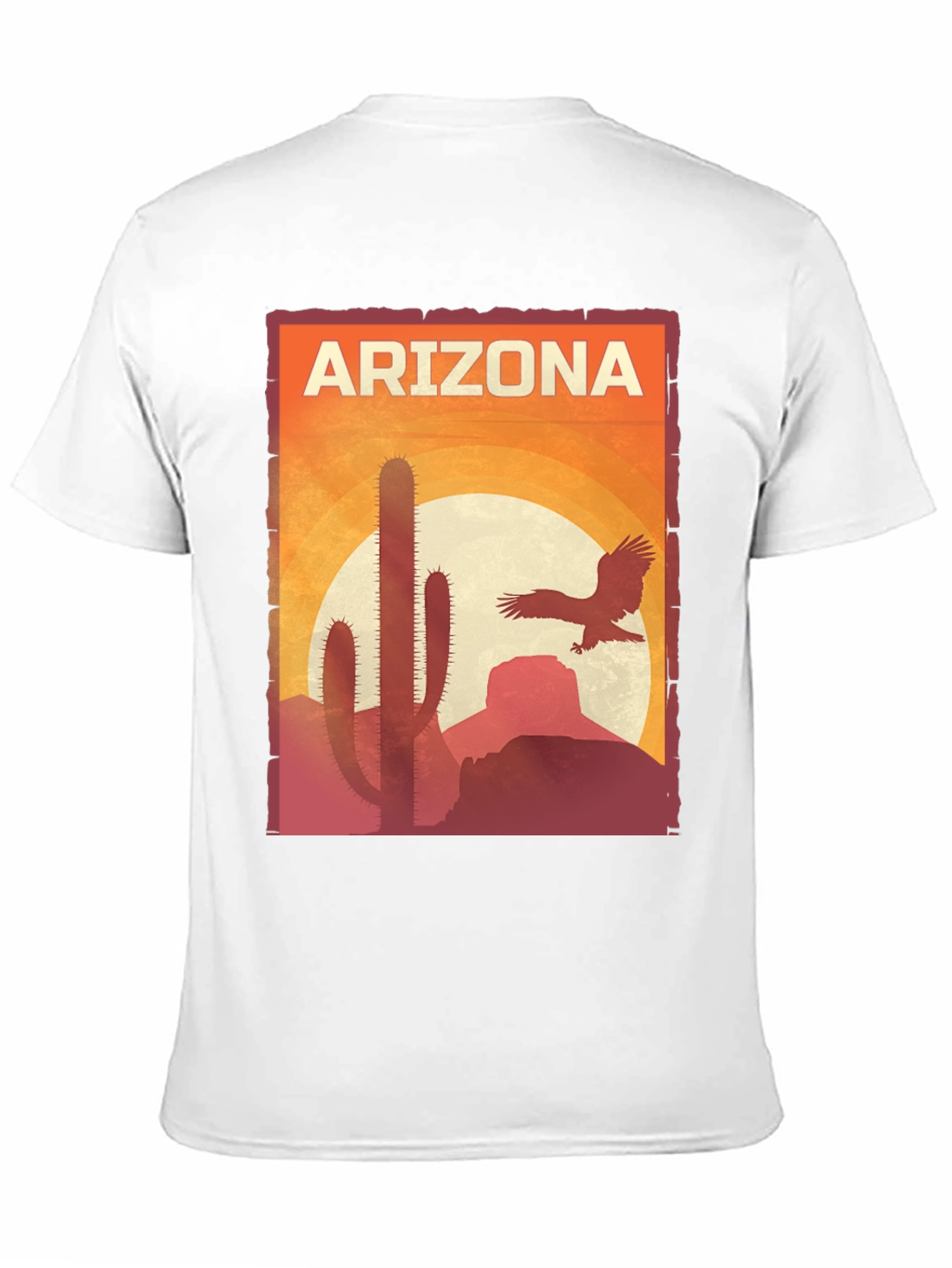 Arizona Desert Graphic Tee - Black Cotton Shirt