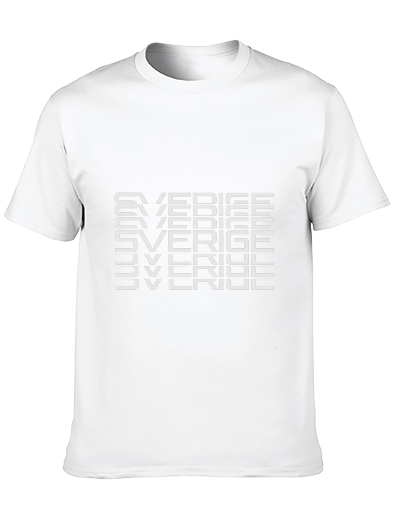 SVERIGE Tee - Modern Graphic Print - Black T-Shirt