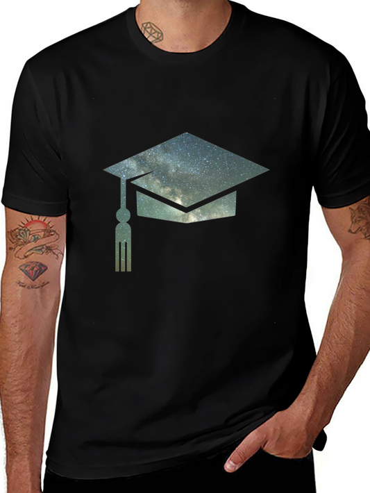 Graduation Cap Galaxy Graphic Tee