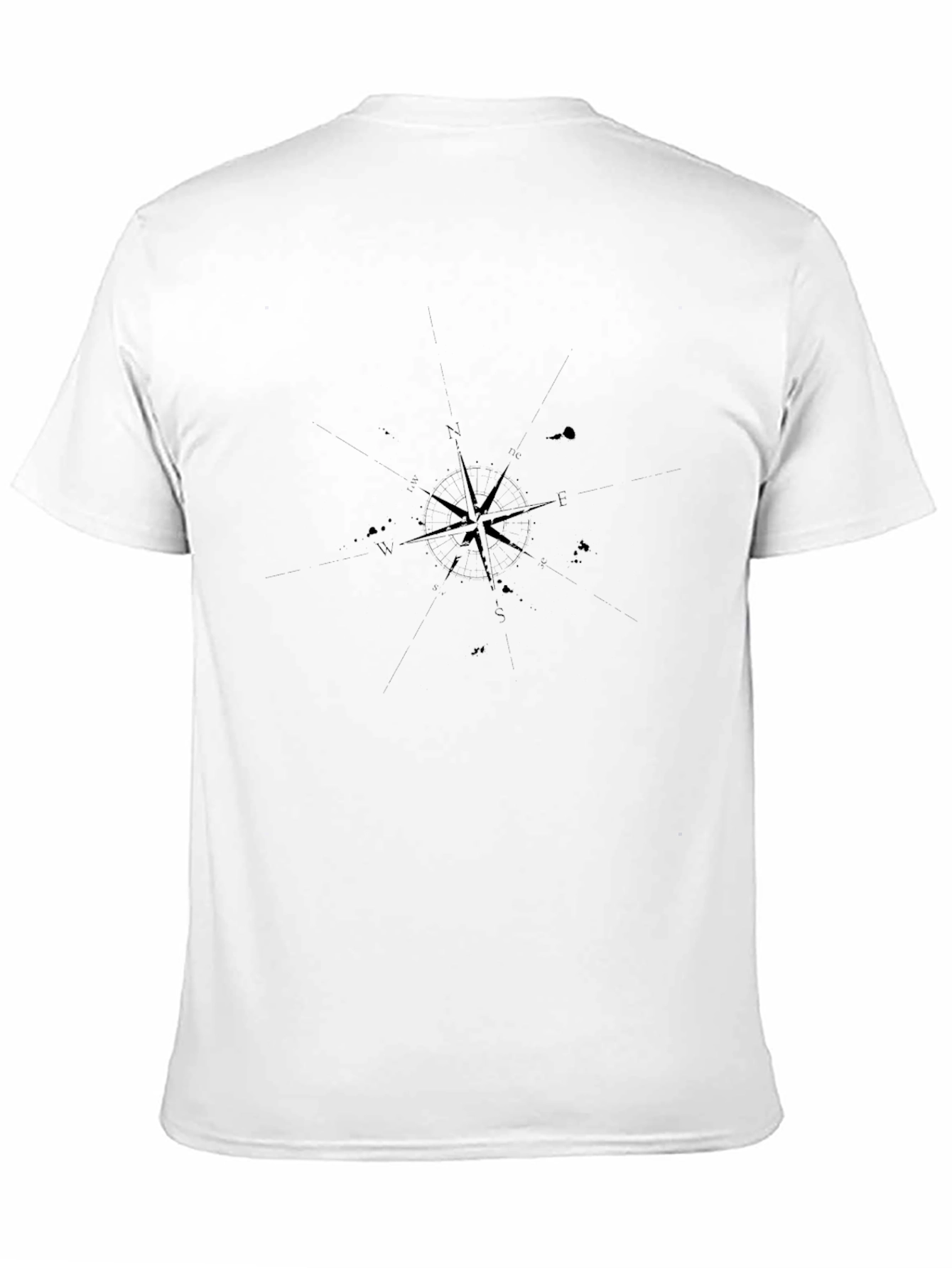 Black Compass Star Graphic T-Shirt