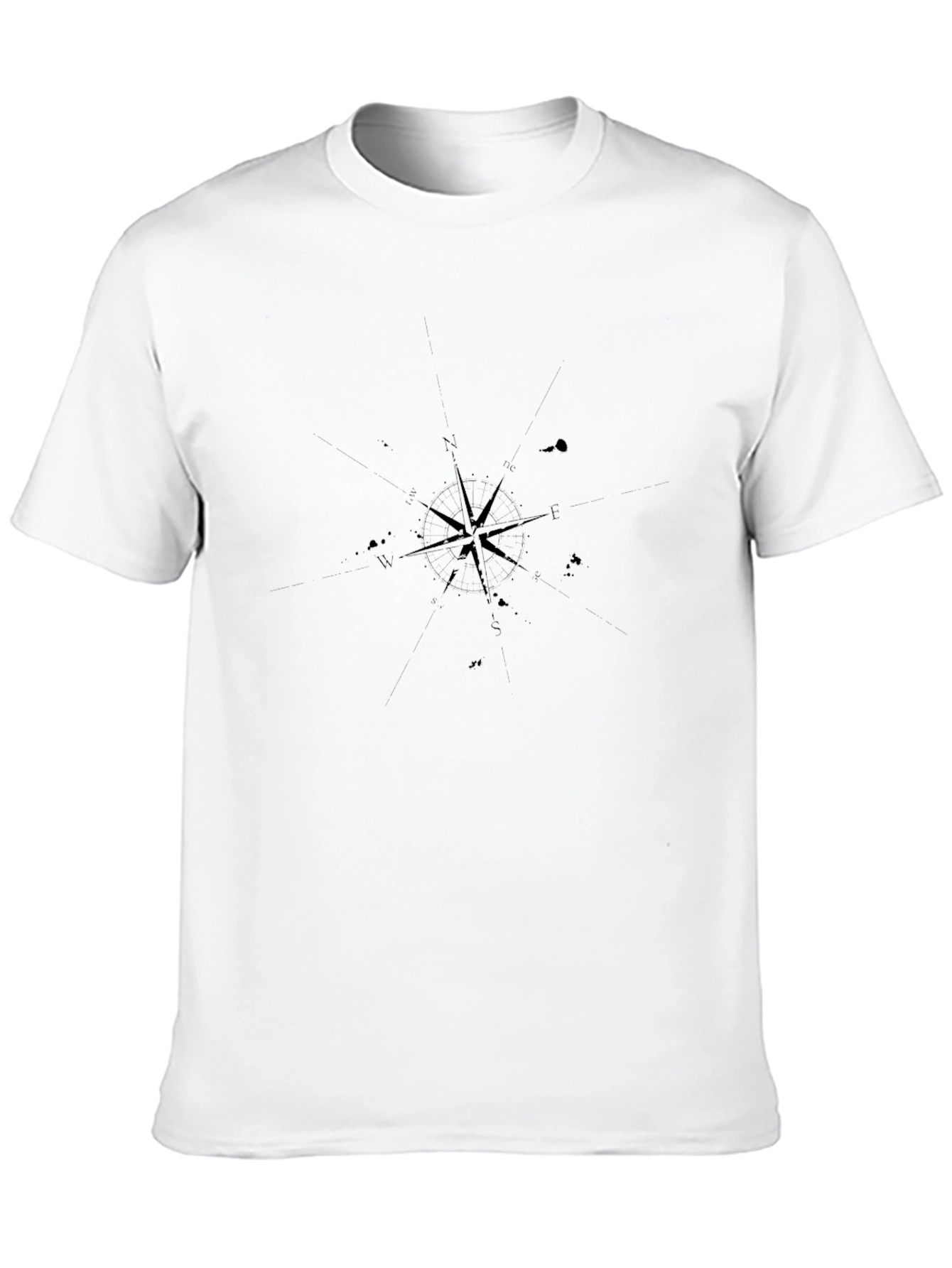 Black Compass Star Graphic T-Shirt