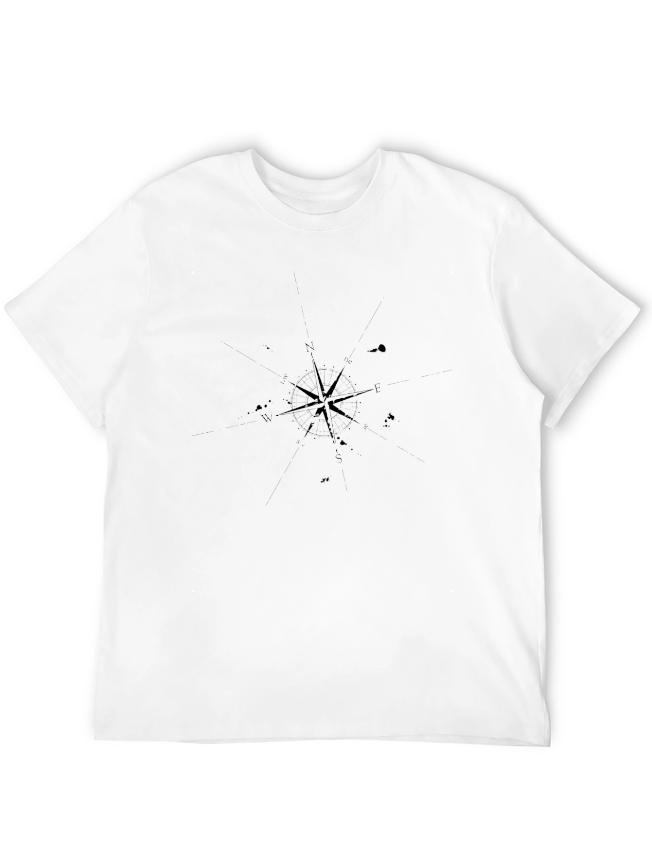Black Compass Star Graphic T-Shirt