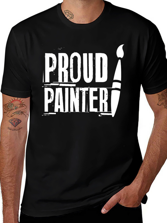 Proud Painter T-Shirt - Artistic Crew Neck Tee